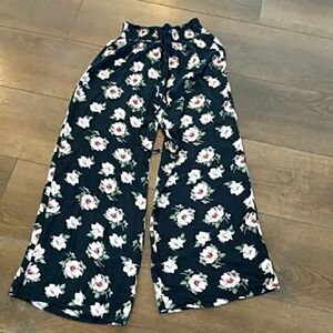Floral Wide-Leg Pants Beach medium
